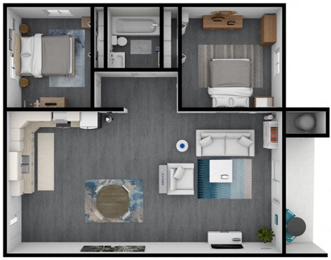 a floor plan image of the avenue of the arts apartments in costa mesa, ca